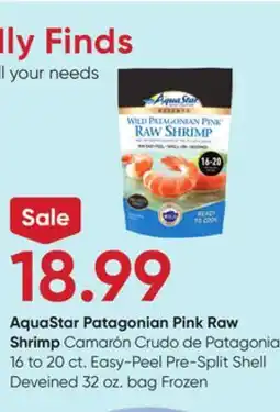 Stater Bros AquaStar Patagonian Pink Raw Shrimp offer