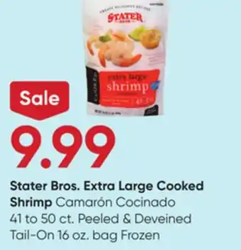 Stater Bros Stater Bros. Extra Large Cooked Shrimp offer