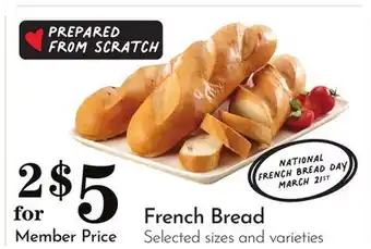 Pavilions French Bread offer