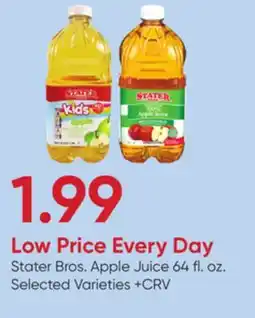 Stater Bros Stater Bros. Apple Juice offer