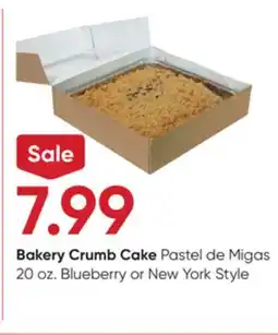 Stater Bros Crumb Cake offer