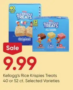 Stater Bros Kellogg's Rice Krispies Treats offer