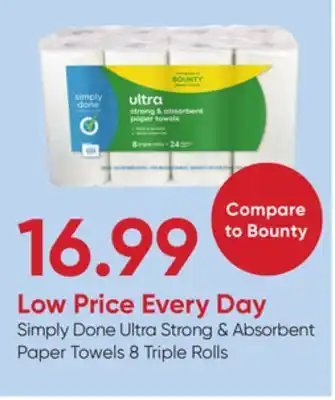 Stater Bros Simply Done Ultra Strong & Absorbent Paper Towels offer