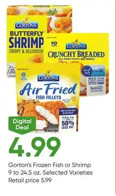 Stater Bros Gorton's Frozen Fish or Shrimp offer