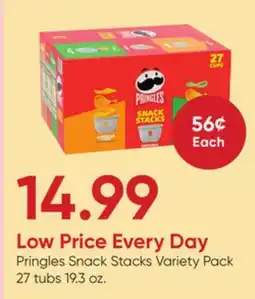 Stater Bros Pringles Snack Stacks Variety Pack offer