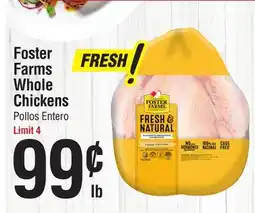 Smart & Final Foster Farms Whole Chickens offer