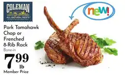 Pavilions Pork Tomahawk Chop or Frenched 8-Rib Rack offer