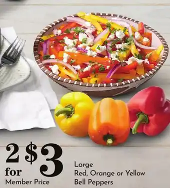 Pavilions Large Red, Orange or Yellow Bell Peppers offer