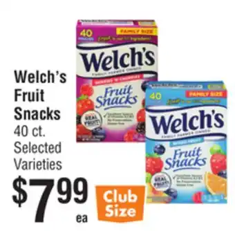 Smart & Final Welch's Fruit Snacks offer