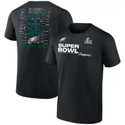 Walmart Men's Fanatics Black Philadelphia Eagles Super Bowl LIX Champions Roster Autograph Signing T-Shirt offer