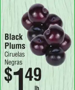 Smart & Final Black Plums offer