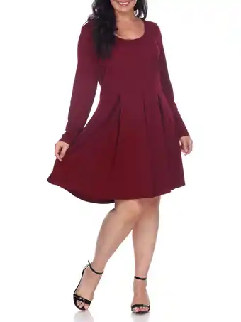 Walmart White Mark Women's Plus Size Jenara Dress offer