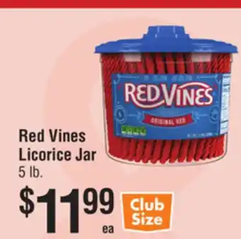 Smart & Final Red Vines Licorice Jar offer