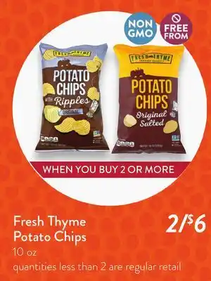 Fresh Thyme Fresh Thyme Potato Chips offer