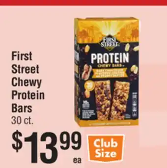 Smart & Final First Street Chewy Protein Bars offer