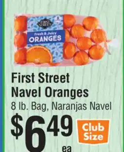 Smart & Final First Street Navel Oranges offer