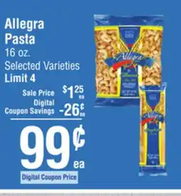 Smart & Final Allegra Pasta offer