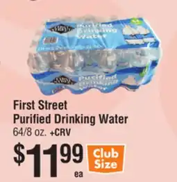 Smart & Final First Street Purified Drinking Water offer