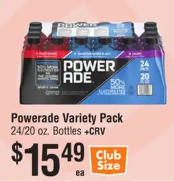 Smart & Final Powerade Variety Pack offer