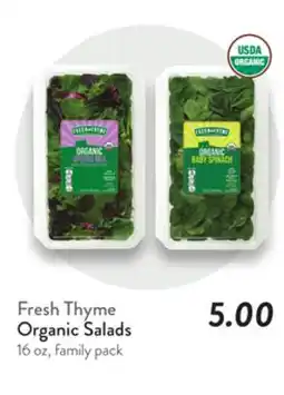 Fresh Thyme Fresh Thyme Organic Salads offer