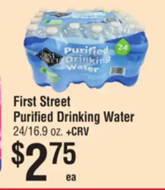 Smart & Final First Street Purified Drinking Water offer