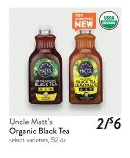 Fresh Thyme Uncle Matt's Organic Black Tea offer