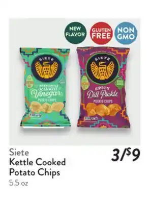 Fresh Thyme Siete Kettle Cooked Potato Chips offer