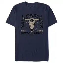 Walmart Men's Yellowstone Cow Skull Dutton Ranch Graphic T-Shirt offer