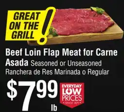 Smart & Final Beef Loin Flap Meat for Carne Asada offer