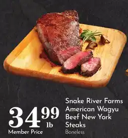 Pavilions Snake River Farms American Wagyu Beef New York Steaks offer