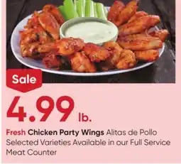 Stater Bros Fresh Chicken Party Wings offer