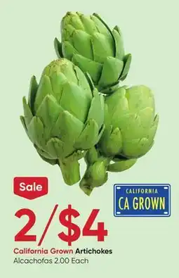 Stater Bros California Grown Artichokes offer