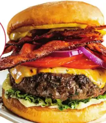 Stater Bros Handmade Daily from 100% Angus Beef Signature Gourmet Burgers offer