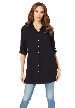 Walmart Roaman's Women's Plus Size Kelli Big Shirt offer