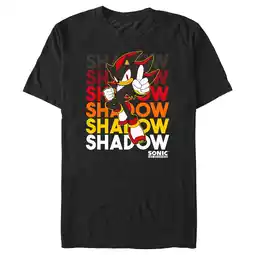 Walmart Men's Sonic the Hedgehog Shadow Stack Graphic T-Shirt offer