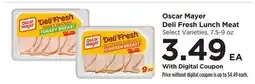 Food 4 Less Oscar Mayer Deli Fresh Lunch Meat offer