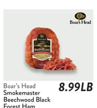 Fresh Thyme Boar's Head Smokemaster Beechwood Black Forest Ham offer