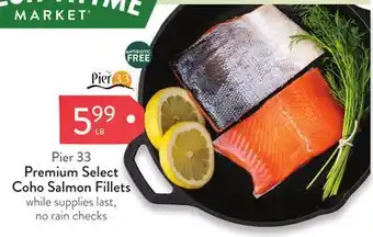 Fresh Thyme Pier 33 Premium Select Coho Salmon Fillets offer