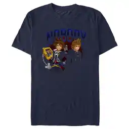 Walmart Men's Kingdom Hearts 2 Keyblade Masters Graphic Tee Navy Blue Large offer