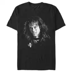 Walmart Men's Stranger Things Eddie Munson Black and White Graphic T-Shirt offer