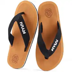 Walmart Ecetana Flip Flops for Men Yoga Mat Thong Sandals with Arch Support Comfort Beach Sandals offer