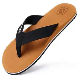 Walmart Ecetana Flip Flops for Men Yoga Mat Thong Sandals with Arch Support Comfort Beach Sandals offer