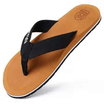 Walmart Ecetana Flip Flops for Men Yoga Mat Thong Sandals with Arch Support Comfort Beach Sandals offer