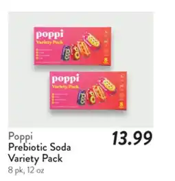 Fresh Thyme Poppi Prebiotic Soda Variety Pack offer