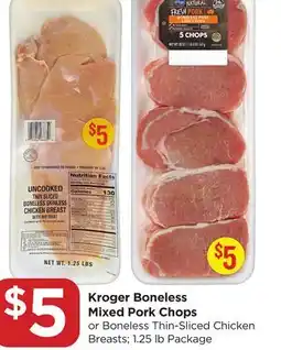 Food 4 Less Kroger Boneless Mixed Pork Chops offer