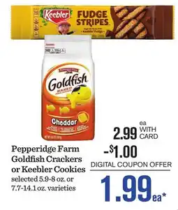 Mariano's Pepperidge Farm Goldfish Crackers or Keebler Cookies offer