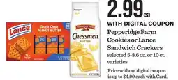 Mariano's Pepperidge Farm Cookies or Lance Sandwich Crackers offer