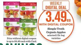 Mariano's Simple Truth Organic Apples offer