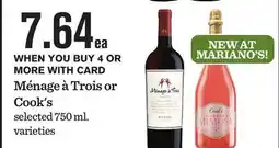 Mariano's Ménage à Trois or Cook's offer