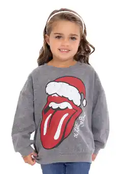 Walmart Rolling Stones Toddler Girls Holiday Crewneck Sweatshirt, Sizes 12M-5T offer